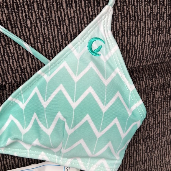 Kovey Swell Mint Ombre Bikini Top Size M - NWT! - Picture 5 of 12